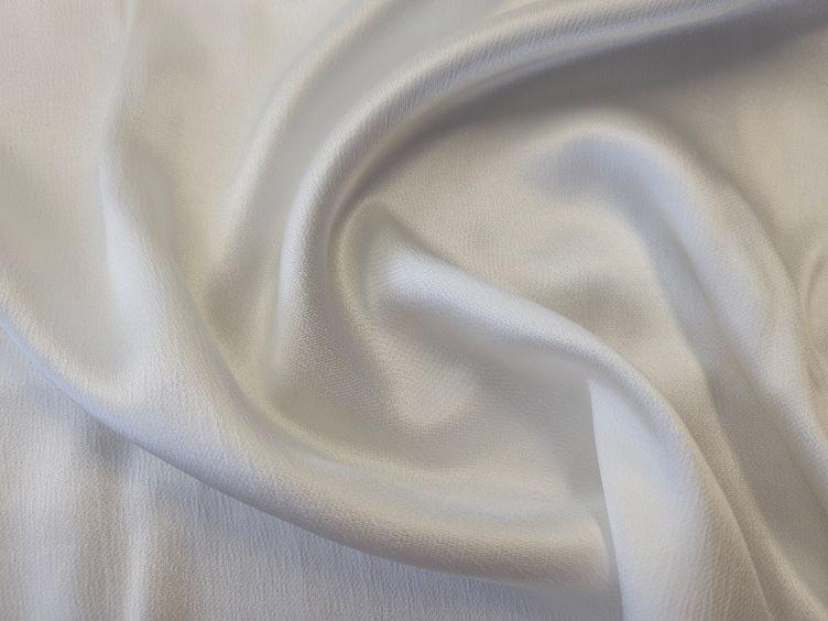 Viskose-Satin, stretch weiss