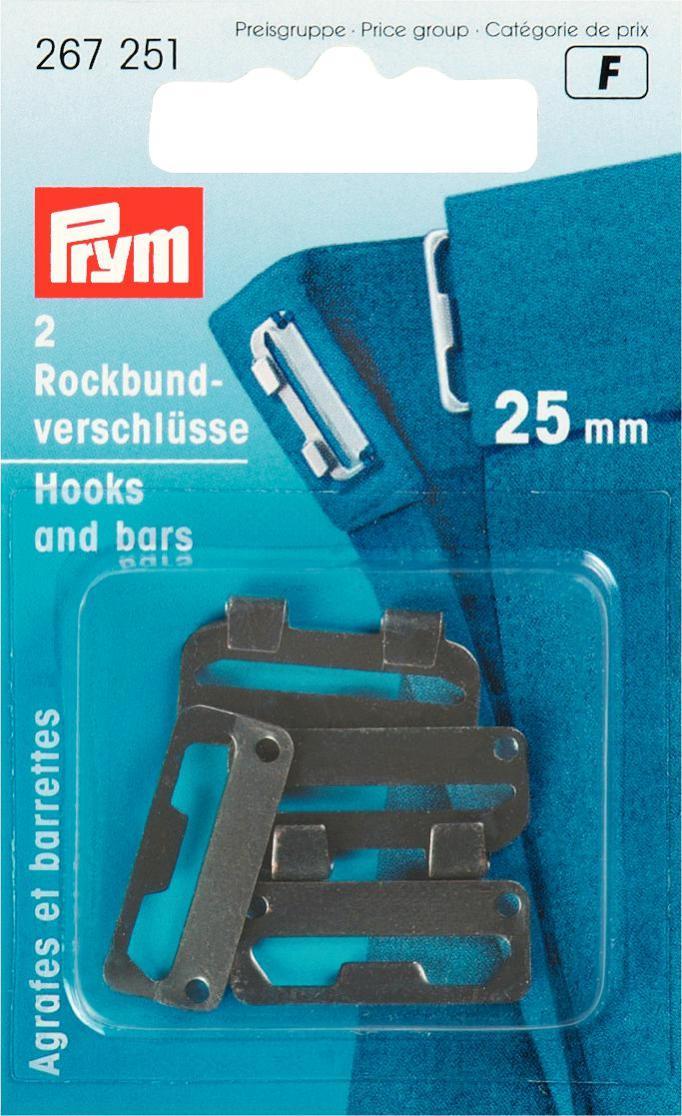 Prym Rockbundverschlüsse silber und schwarz 25mm - 2