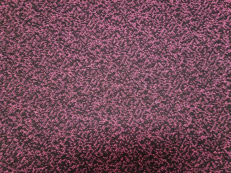 Baumwollstoff schwarz pink - 0