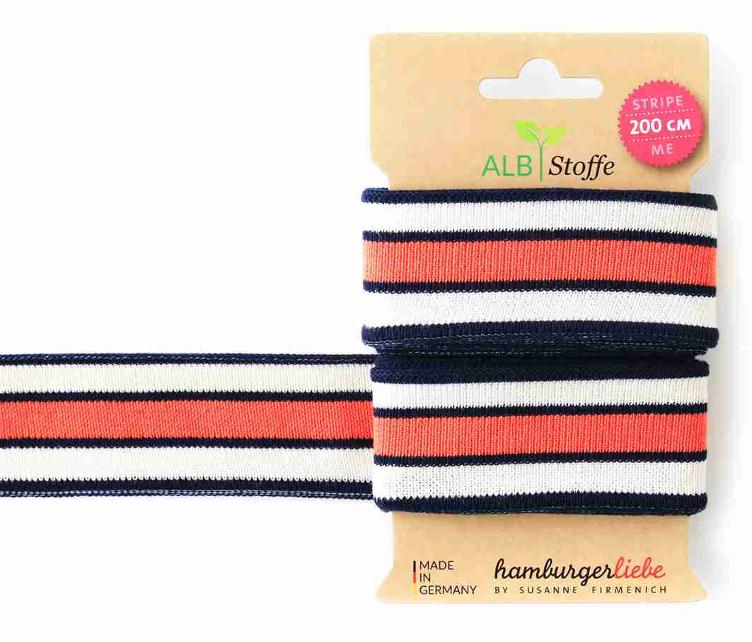 ALB Stoffe Bündchen COLLEGE stripe me