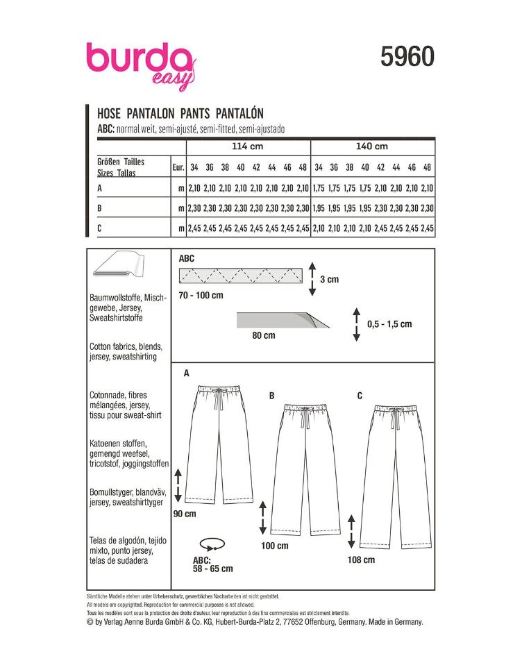 Schlupfhose mit gerade geschnittenem Bein - 0