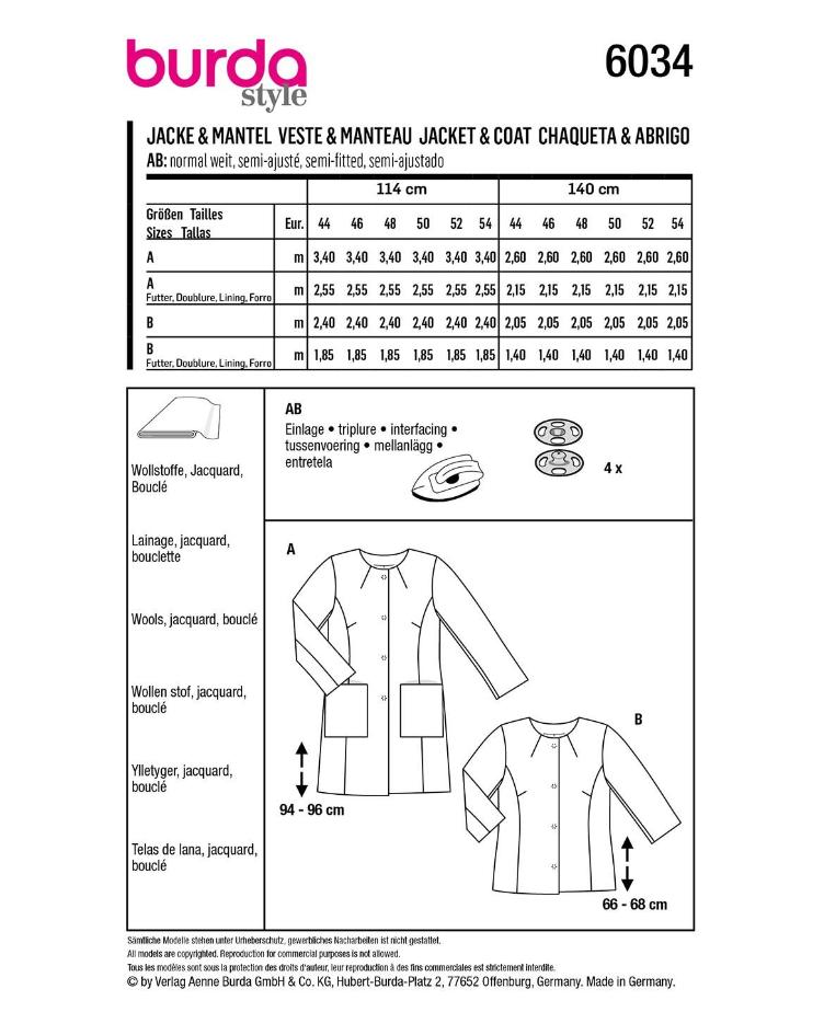 Mantel und Jacke mit Druckknöpfen - 0