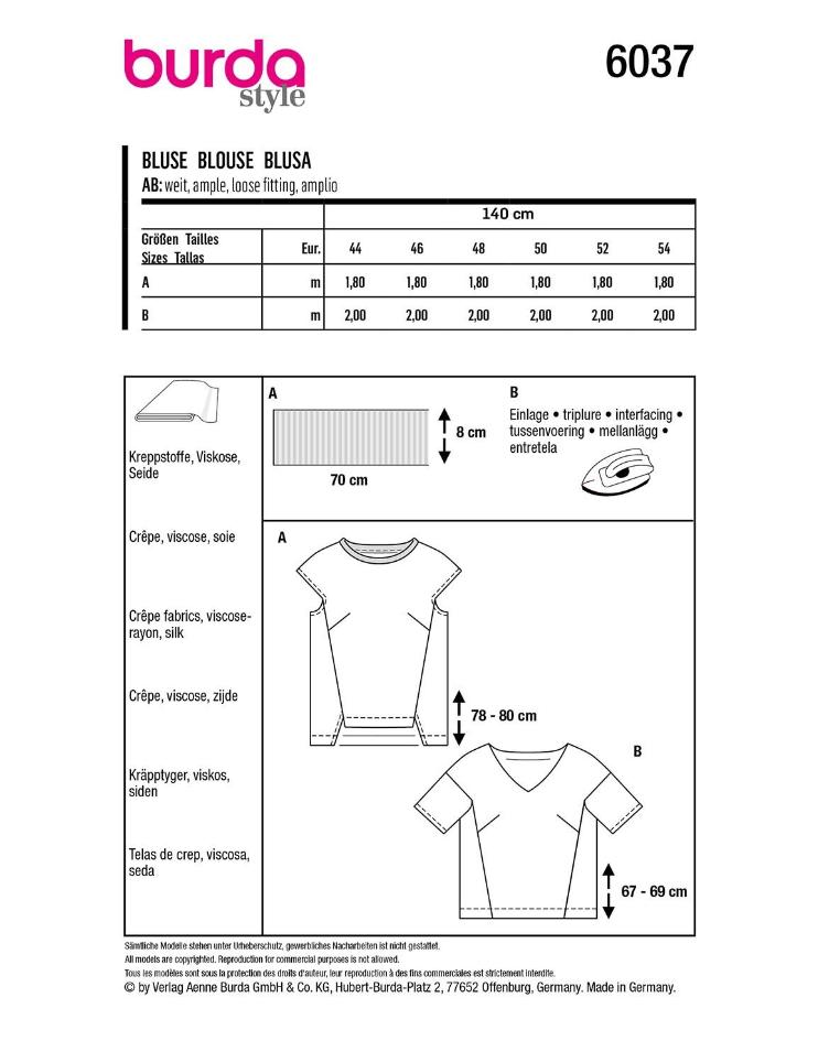 Bluse mit kurzen Ärmeln - 0