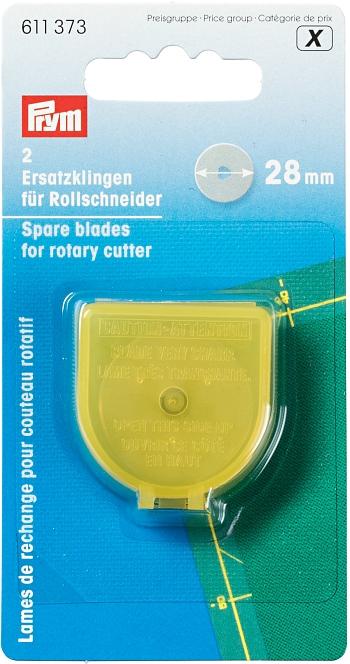 Prym 2 Ersatzklingen glatt für Rollmesser 28mm