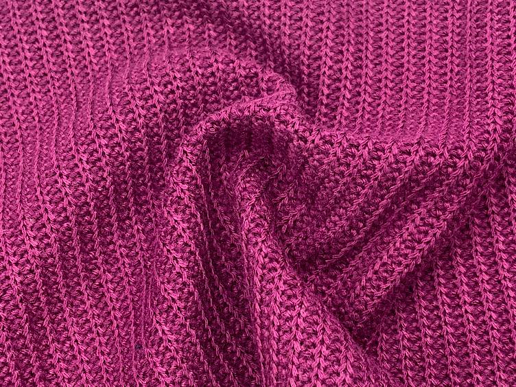 Strickstoff Baumwolle/Modal in fuchsia