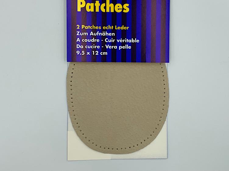 Patches echt Leder zum Aufnähen in verschiedenen Farben - 1