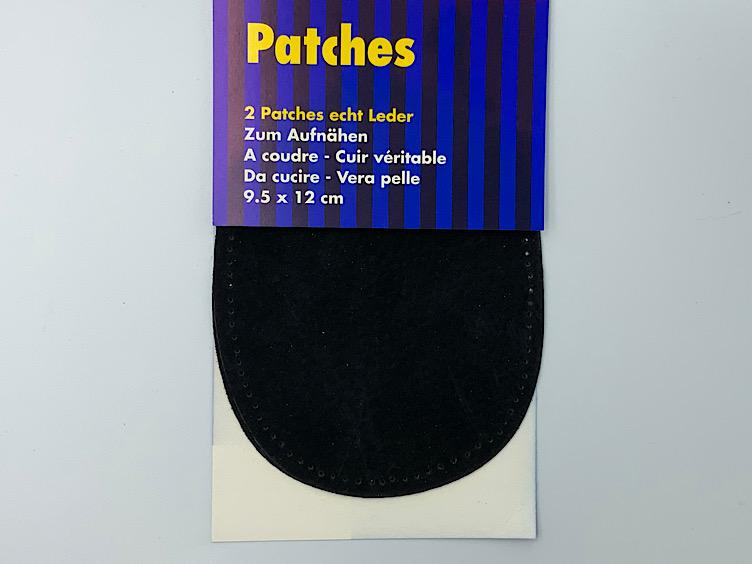 Patches echt Leder zum Aufnähen in verschiedenen Farben