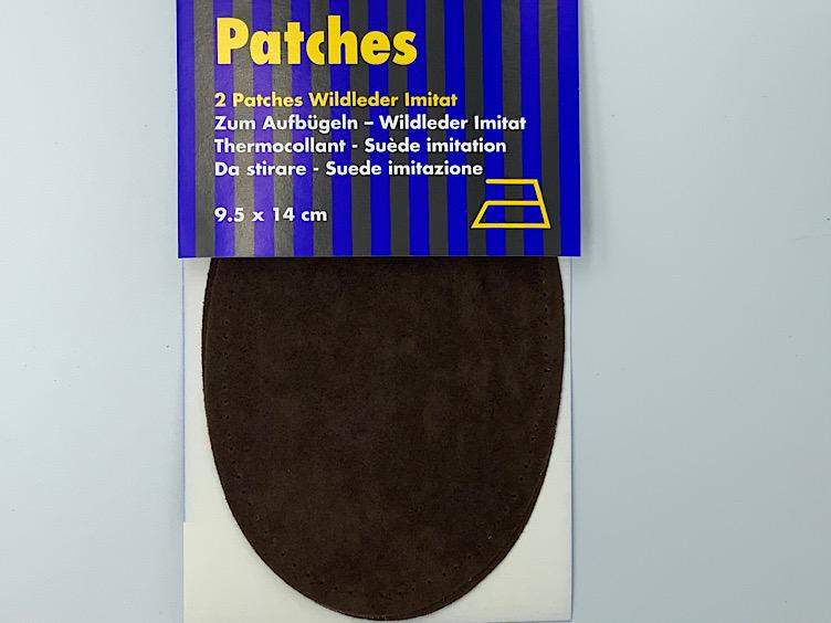 Patches Wildleder Imitat in verschiedenen Farben, zum Aufbügeln