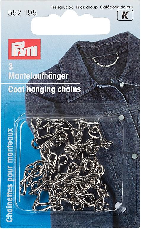 Prym Mantelaufhänger 3 Stk. schwarz, silber