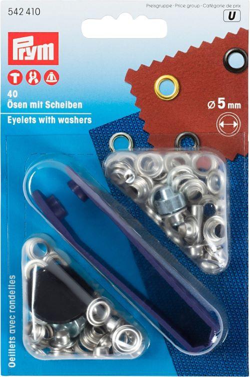 Prym Ösen mit Scheiben 5mm