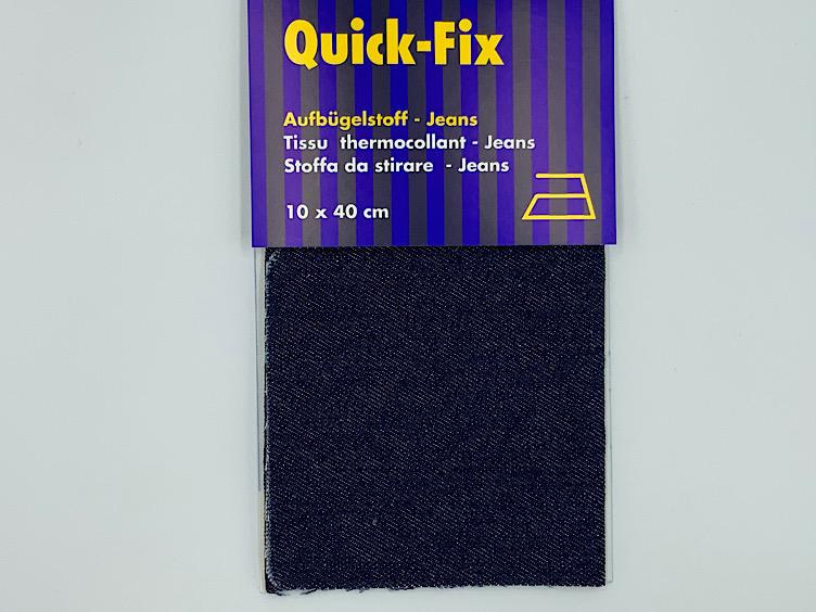 Quick Fix Aufbügelstoff Jeans hell und dunkel - 0